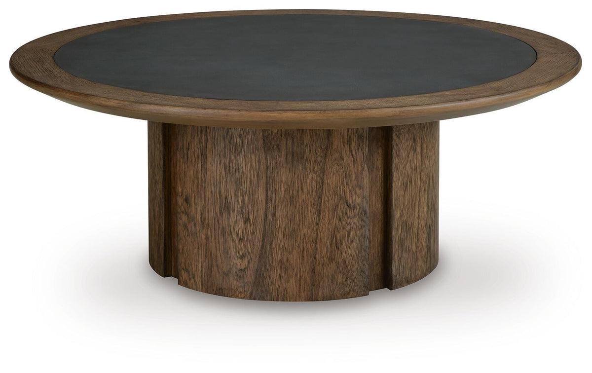 Dontayne Coffee Table - T563-8 - product view or room setting; only coffee table included (supplier image 1)