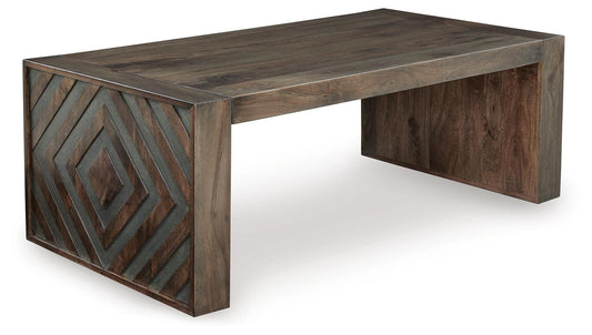 Dreggan Coffee Table - T567-1 - product view or room setting; only coffee table included (supplier image 1)