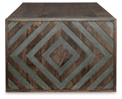 Dreggan Coffee Table - T567-1 - product view or room setting; only coffee table included (supplier image 4)