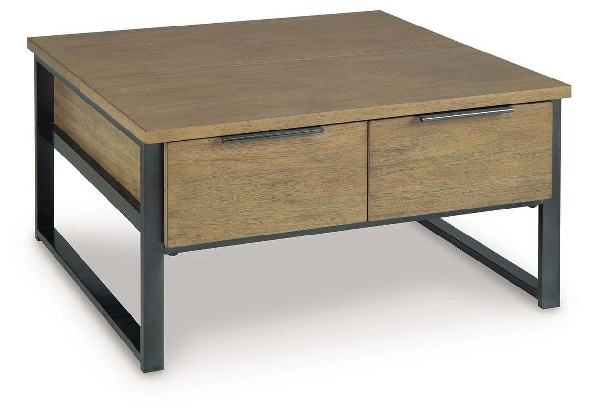 Montia Lift-Top Coffee Table - T602-00 - product view or room setting; only coffee table included (supplier image 1)