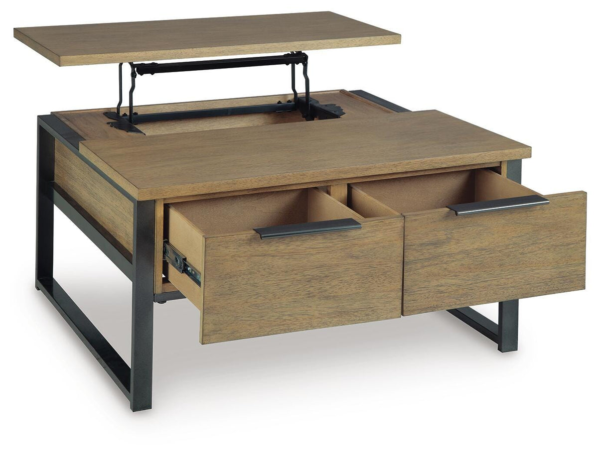 Montia Lift-Top Coffee Table - T602-00 - product view or room setting; only coffee table included (supplier image 3)