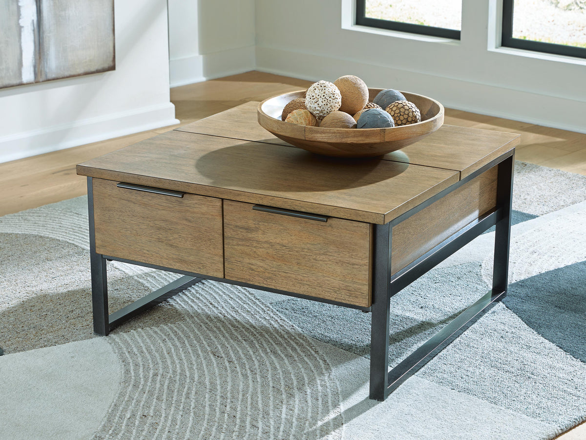 Montia Lift-Top Coffee Table - T602-00 - product view or room setting; only coffee table included (supplier image 2)