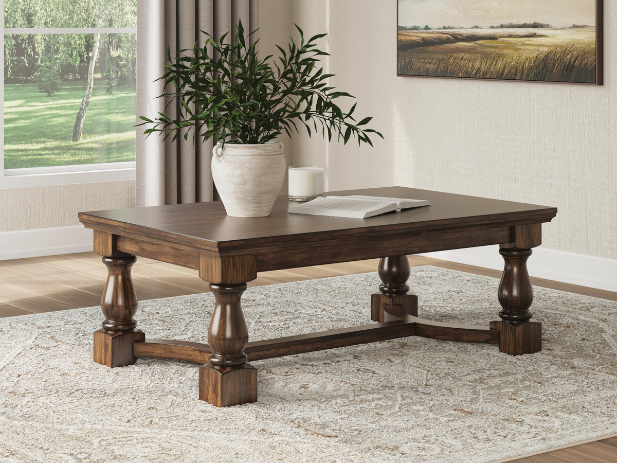 Sturlayne Coffee Table - T609-1 - product view or room setting; only coffee table included (supplier image 6)