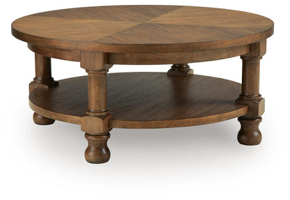 Chadworth Coffee Table - T614-8 - product view or room setting; only coffee table included (supplier image 1)