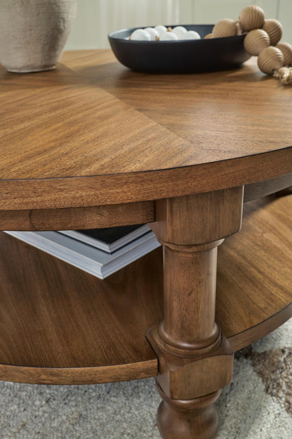 Chadworth Coffee Table - T614-8 - finish or detail (supplier image 5)