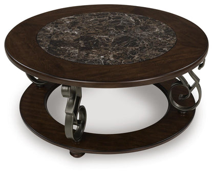 Frallyn Coffee Table - T623-8 - product view or room setting; only coffee table included (supplier image 3)