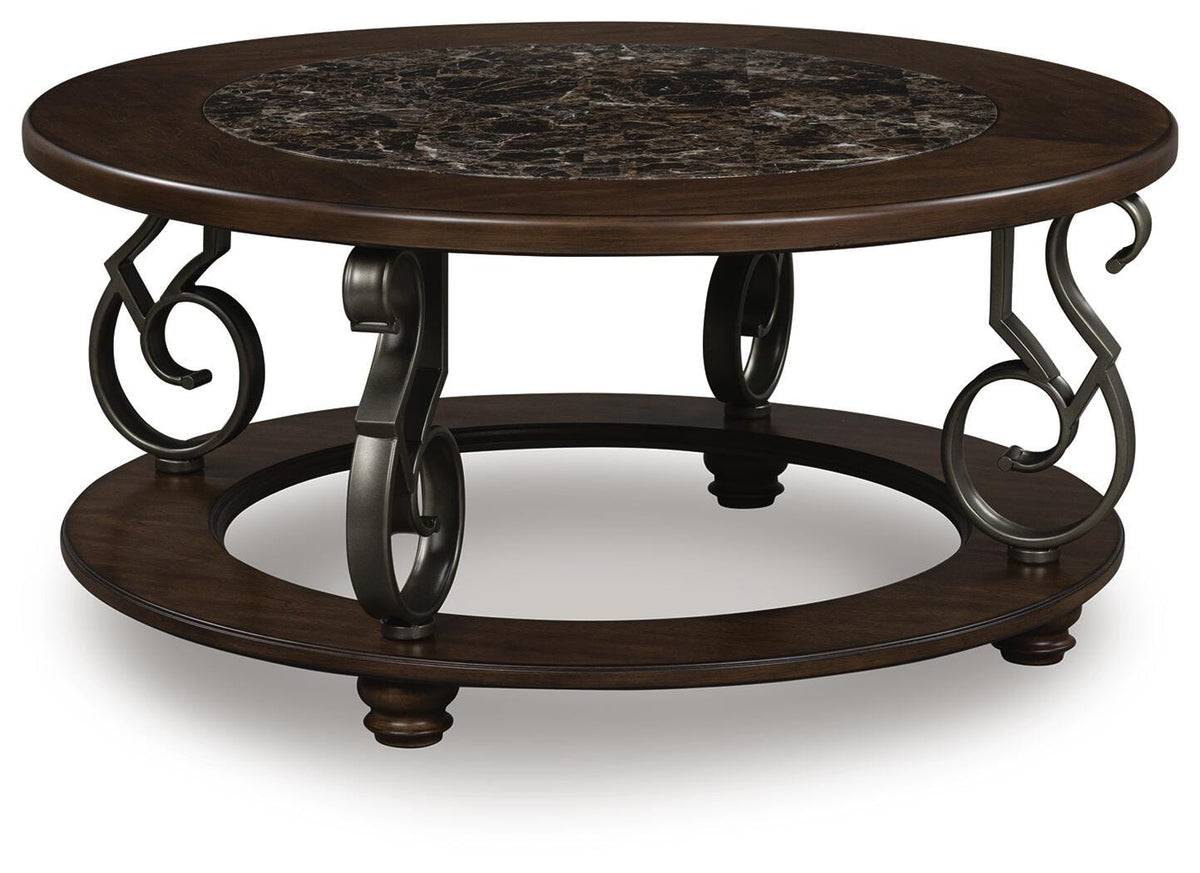 Frallyn Coffee Table - T623-8 - product view or room setting; only coffee table included (supplier image 1)