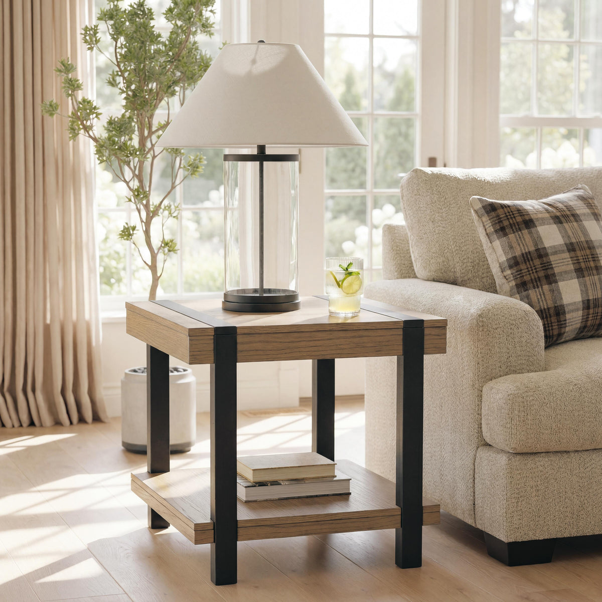 Jorannti End Table - T631-2 - product view or room setting; only end table included (supplier image 2)