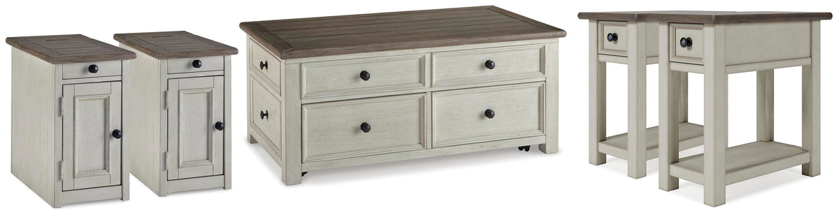 Bolanburg Coffee Table Sets - T637T5 - product view or room setting; complete kit and included component views (supplier image 56)