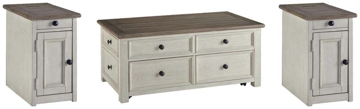 Bolanburg Coffee Table Sets - T637T2 - product view or room setting; complete kit and included component views (supplier image 50)