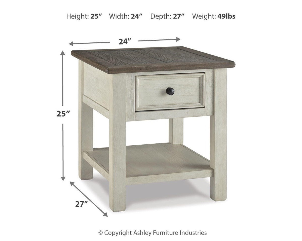 Bolanburg Coffee Table Sets - T637T3, T637T1 - approximate manufacturer dimensions (supplier image 37)
