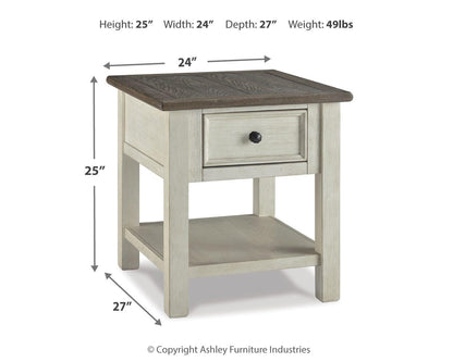Bolanburg Coffee Table Sets - T637T3, T637T1 - approximate manufacturer dimensions (supplier image 37)