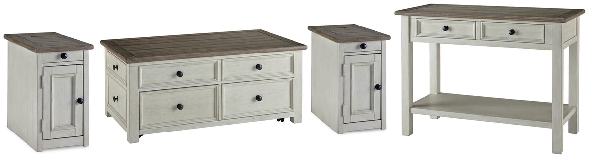 Bolanburg Coffee Table Sets - T637T4 - product view or room setting; complete kit and included component views (supplier image 1)