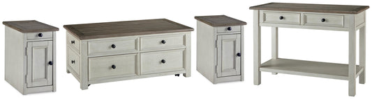 Bolanburg Coffee Table Sets - T637T4 - product view or room setting; complete kit and included component views (supplier image 1)