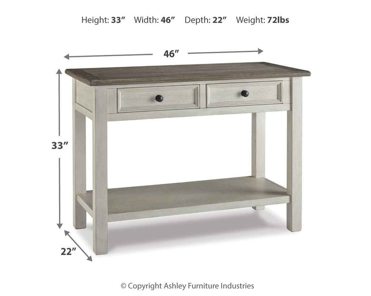 Bolanburg Coffee Table Sets - T637T4 - approximate manufacturer dimensions (supplier image 27)