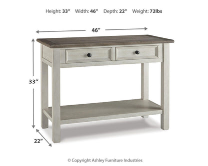 Bolanburg Coffee Table Sets - T637T4 - approximate manufacturer dimensions (supplier image 27)