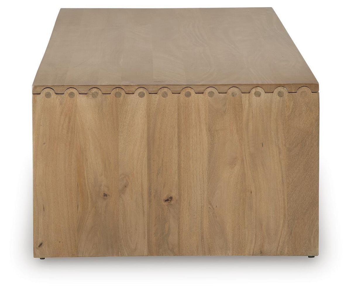 Ella Grove Coffee Table - T639-1 - product view or room setting; only coffee table included (supplier image 4)