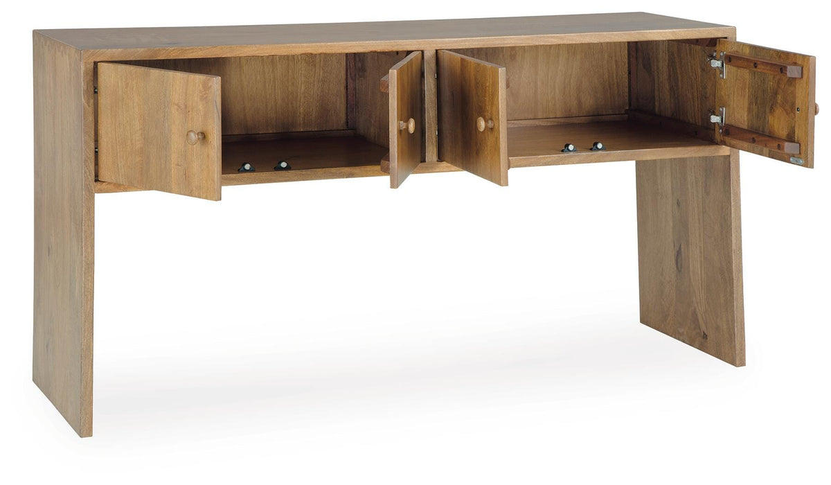 Ella Grove Console - T639-4 - product view or room setting; only console table included (supplier image 3)
