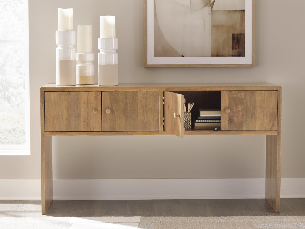 Ella Grove Console - T639-4 - product view or room setting; only console table included (supplier image 6)