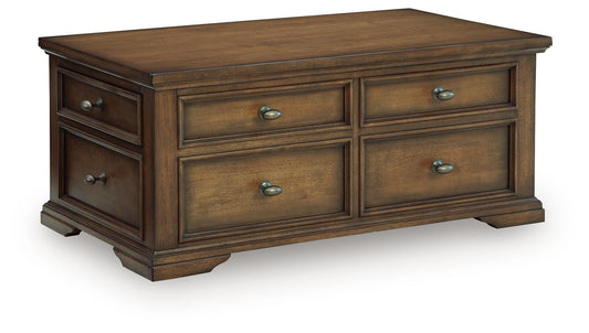 Channley Lift-Top Coffee Table - T649-20 - product view or room setting; only coffee table included (supplier image 1)