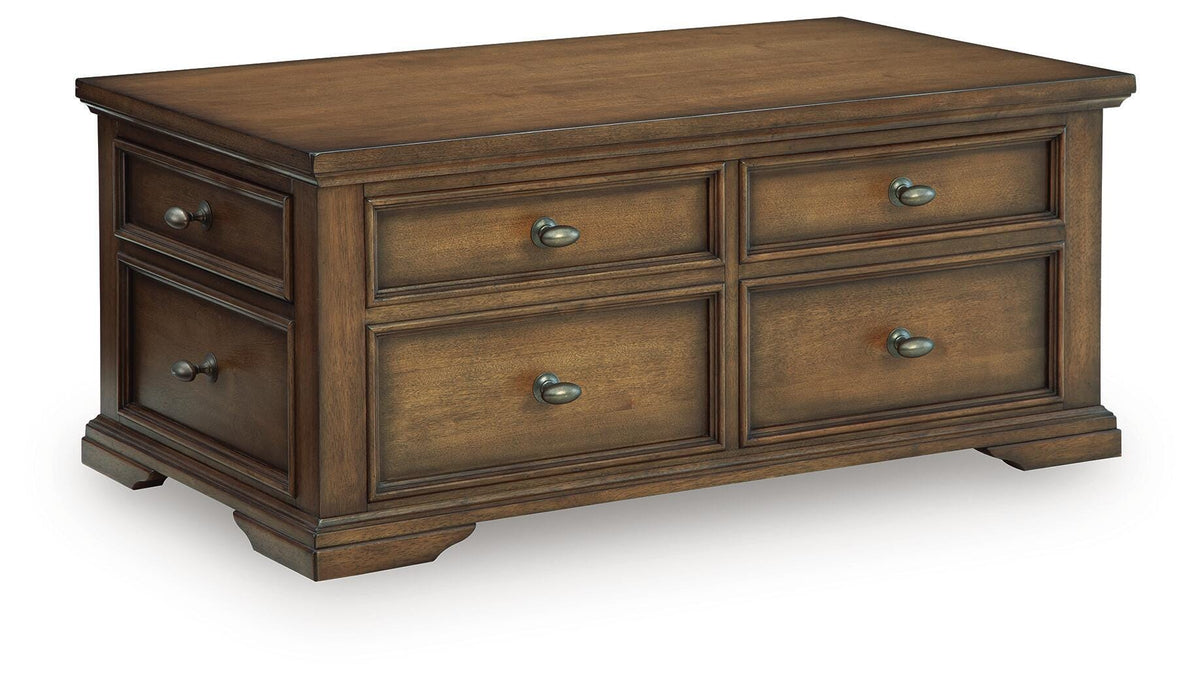 Channley Lift-Top Coffee Table - T649-20 - product view or room setting; only coffee table included (supplier image 6)