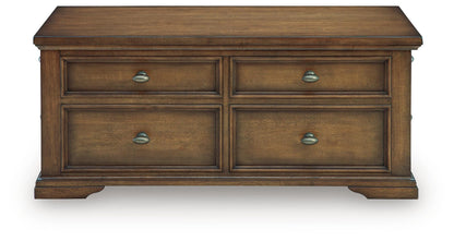 Channley Lift-Top Coffee Table - T649-20 - product view or room setting; only coffee table included (supplier image 4)