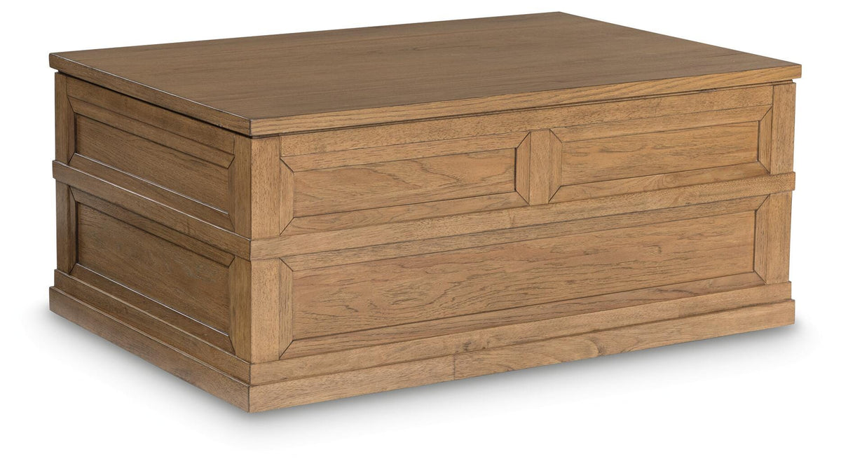 Sharlance Lift-Top Coffee Table - T655-9 - product view or room setting; only coffee table included (supplier image 6)