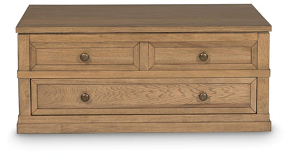 Sharlance Lift-Top Coffee Table - T655-9 - product view or room setting; only coffee table included (supplier image 4)