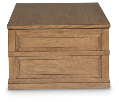 Sharlance Lift-Top Coffee Table - T655-9 - product view or room setting; only coffee table included (supplier image 5)