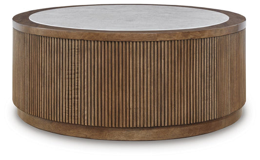Hadonna Coffee Table - T658-8 - product view or room setting; only coffee table included (supplier image 1)
