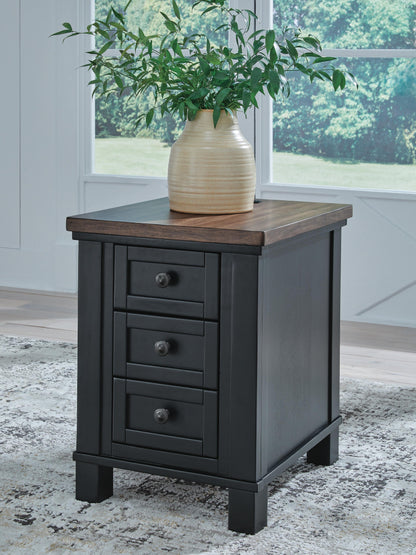 Wildenauer Chairside End Table - T664-7 - product view or room setting; only end table included (supplier image 2)