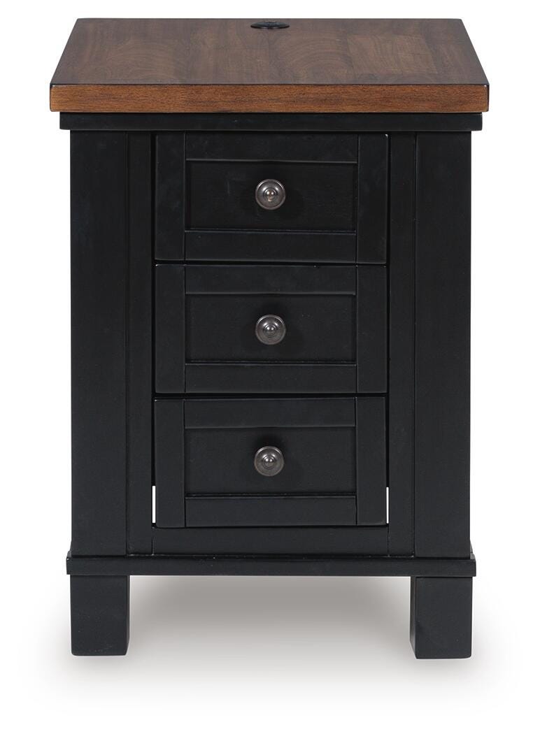 Wildenauer Lift-top Coffee Table and 2 Chairside End Tables - T664T1 - product view or room setting; complete kit and included component views (supplier image 2)