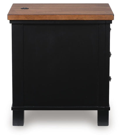 Wildenauer Chairside End Table - T664-7 - product view or room setting; only end table included (supplier image 5)