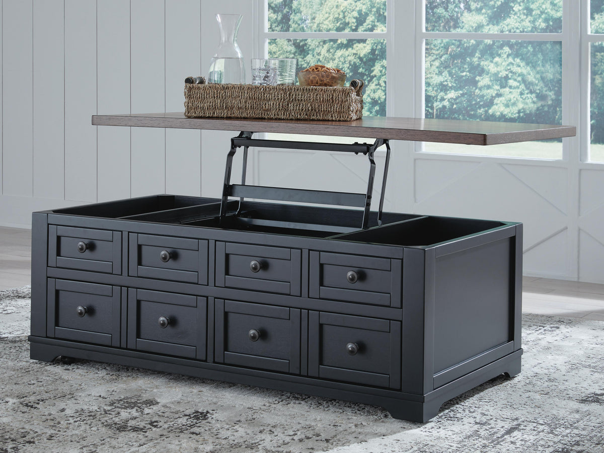 Wildenauer Lift-Top Coffee Table - T664-9 - product view or room setting; only coffee table included (supplier image 9)