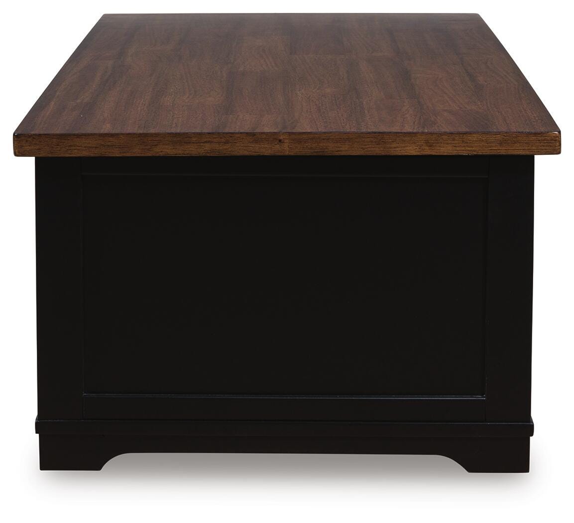 Wildenauer Lift-top Coffee Table and 2 Chairside End Tables - T664T1 - product view or room setting; complete kit and included component views (supplier image 11)
