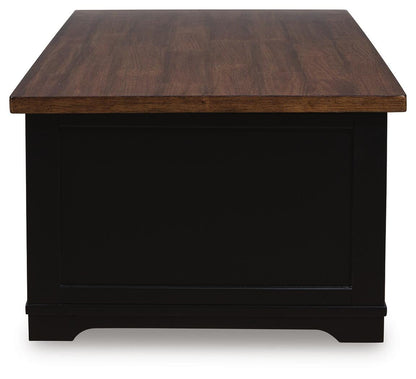 Wildenauer Lift-top Coffee Table and 2 Chairside End Tables - T664T1 - product view or room setting; complete kit and included component views (supplier image 11)