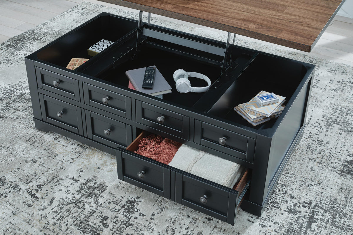 Wildenauer Lift-top Coffee Table and 2 Chairside End Tables - T664T1 - finish or detail (supplier image 24)