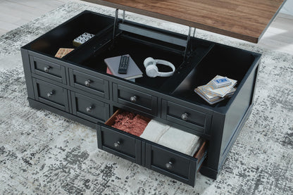 Wildenauer Lift-top Coffee Table and 2 Chairside End Tables - T664T1 - finish or detail (supplier image 24)