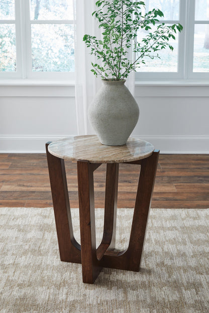 Tanidore End Table - T667-6 - product view or room setting; only end table included (supplier image 2)