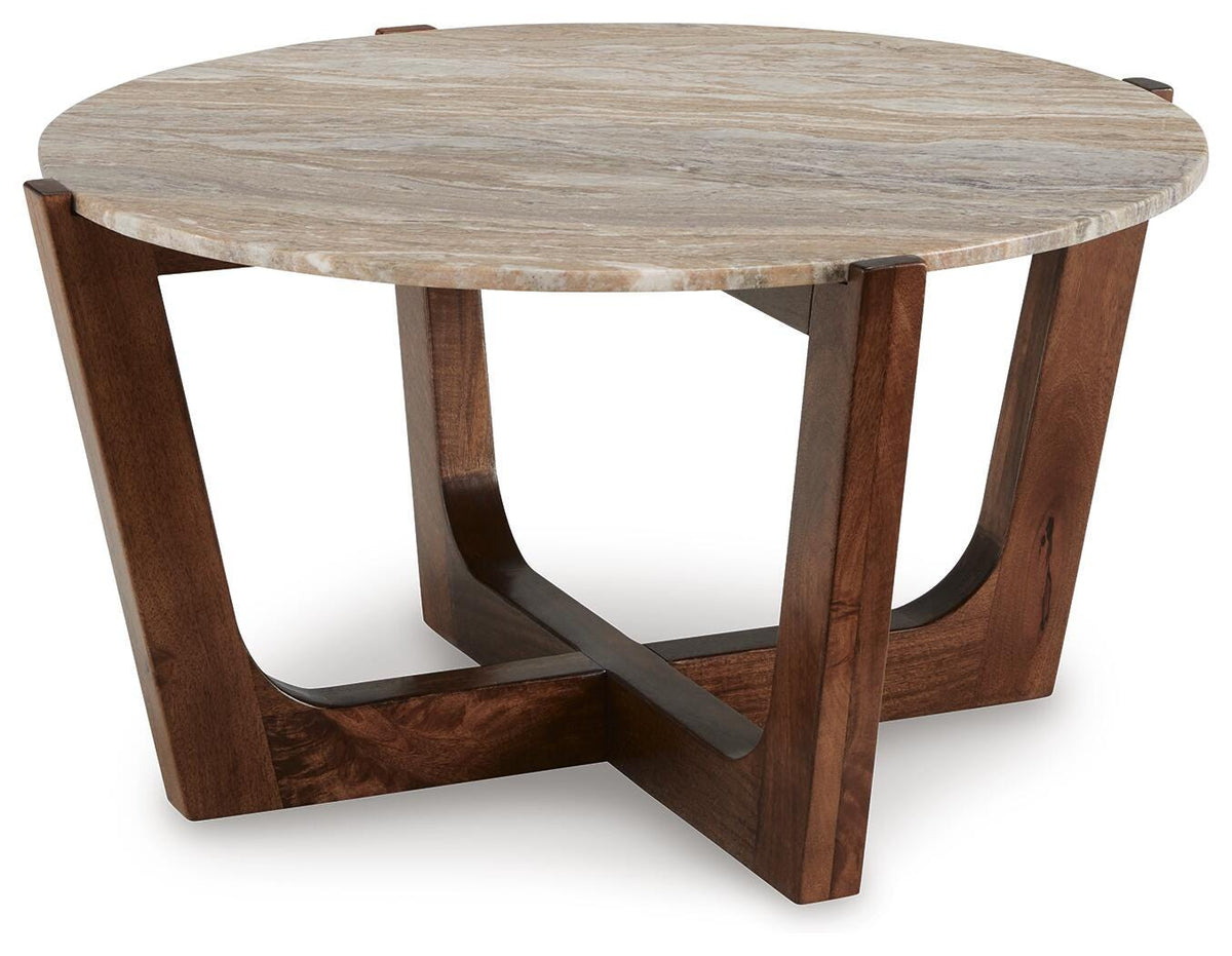 Tanidore Coffee Table - T667-8 - product view or room setting; only coffee table included (supplier image 1)