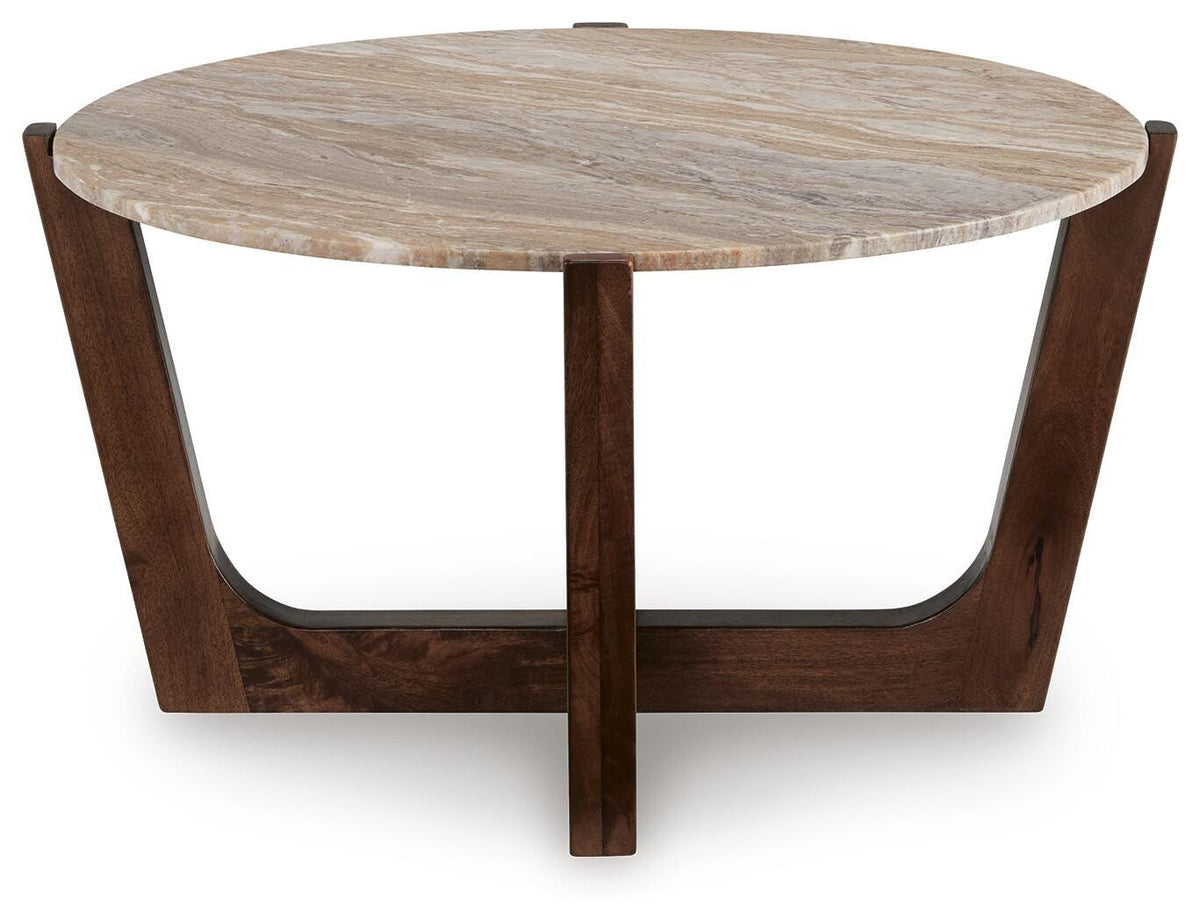 Tanidore Coffee Table - T667-8 - product view or room setting; only coffee table included (supplier image 3)