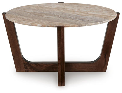 Tanidore Coffee Table - T667-8 - product view or room setting; only coffee table included (supplier image 3)