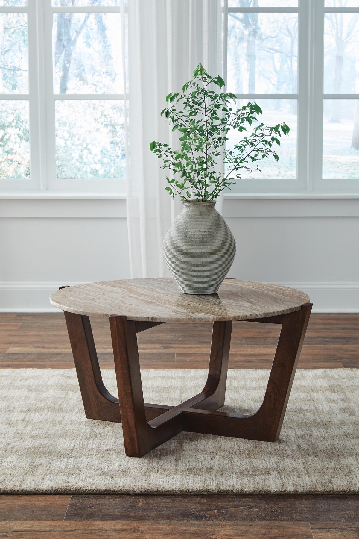 Tanidore Coffee Table - T667-8 - product view or room setting; only coffee table included (supplier image 2)