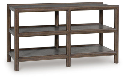 Kallenny Sofa Table - T669-4 - product view or room setting; only console table included (supplier image 1)