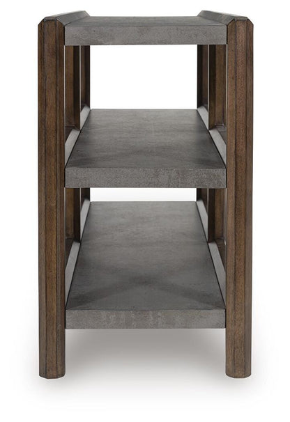 Kallenny Sofa Table - T669-4 - product view or room setting; only console table included (supplier image 4)