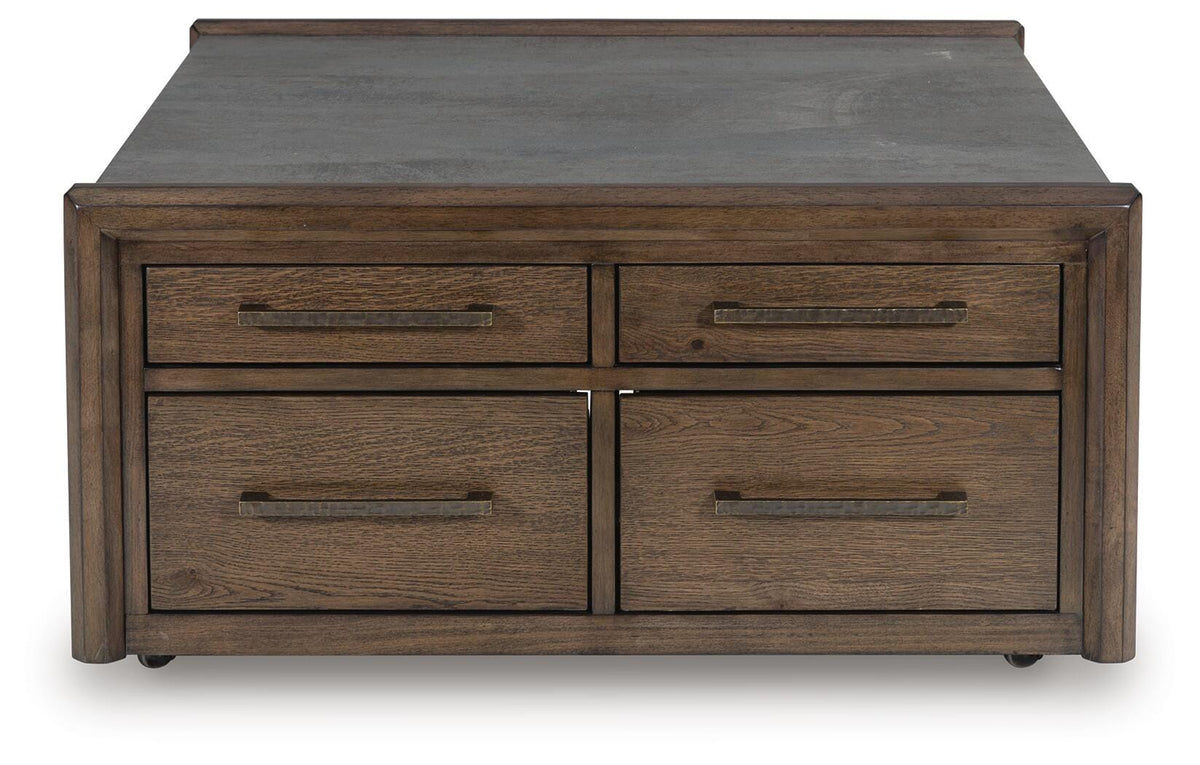 Kallenny Coffee Table - T669-8 - product view or room setting; only coffee table included (supplier image 4)