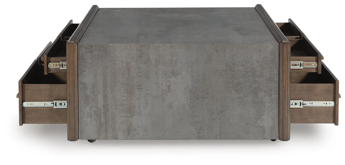 Kallenny Coffee Table - T669-8 - product view or room setting; only coffee table included (supplier image 6)