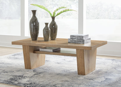 Kristiland Coffee Table - T674-1 - product view or room setting; only coffee table included (supplier image 2)