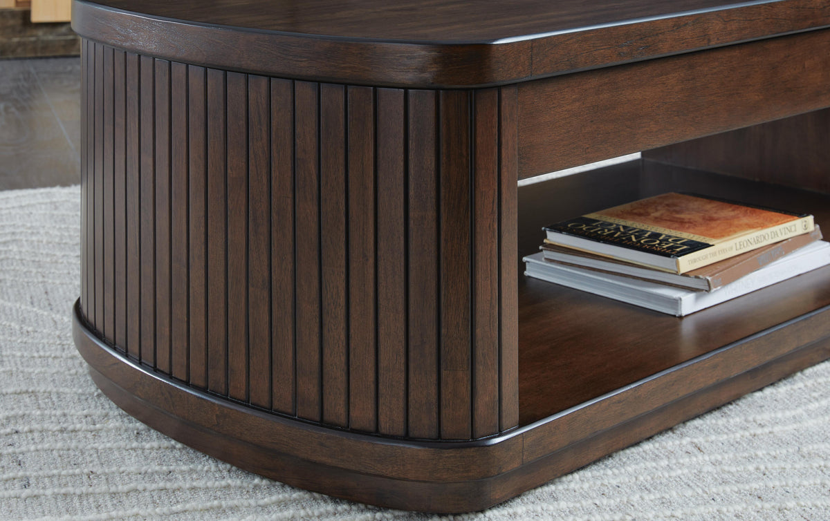 Korestone Lift-Top Coffee Table - T679-9 - finish or detail (supplier image 9)