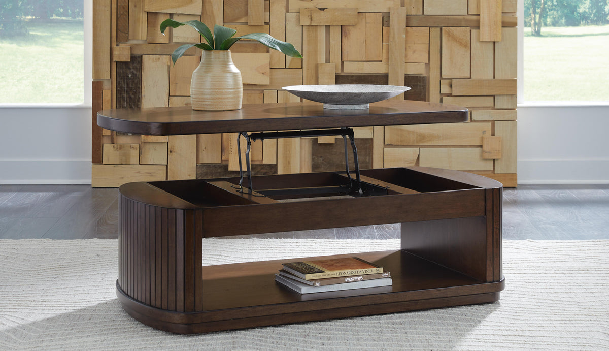 Korestone Lift-Top Coffee Table - T679-9 - product view or room setting; only coffee table included (supplier image 7)